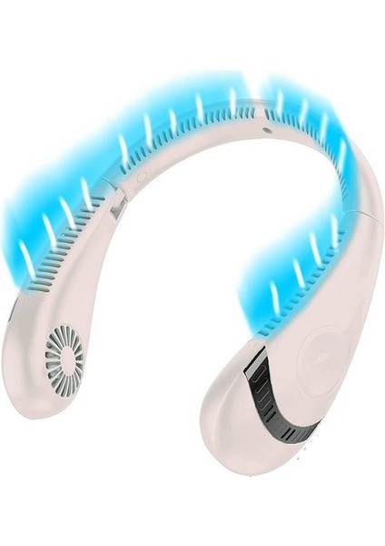 Katlanabilir Bladeless Fan Soğutma Giyilebilir Kişisel Fan (Yurt Dışından)