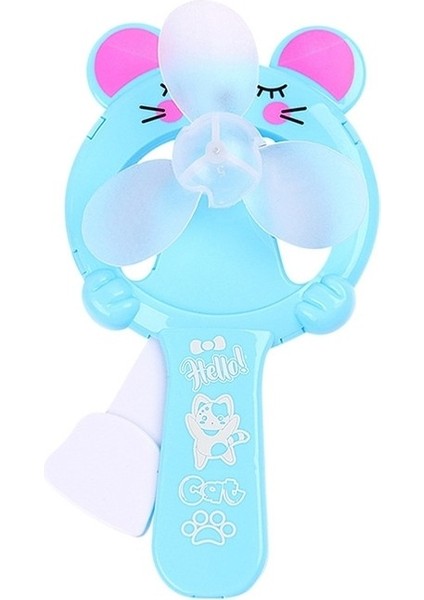 El Preslenmiş Handhd Çocuk Küçük Yelpaze Sarı (Yurt Dışından)