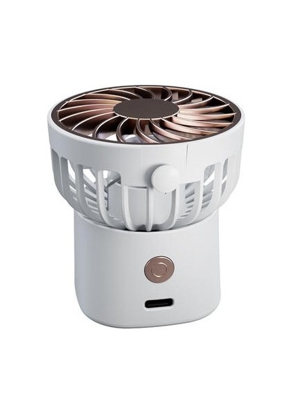 Açık Portatif Küçük Bel Fan, Mini Küçük Asılı Boyun Fanı, USB Masaüstü Fan (Yurt Dışından)