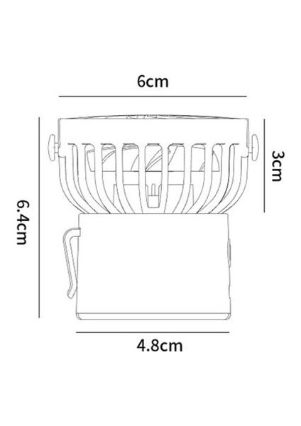Açık Portatif Küçük Bel Fan, Mini Küçük Asılı Boyun Fanı, USB Masaüstü Fan (Yurt Dışından) fiyatları