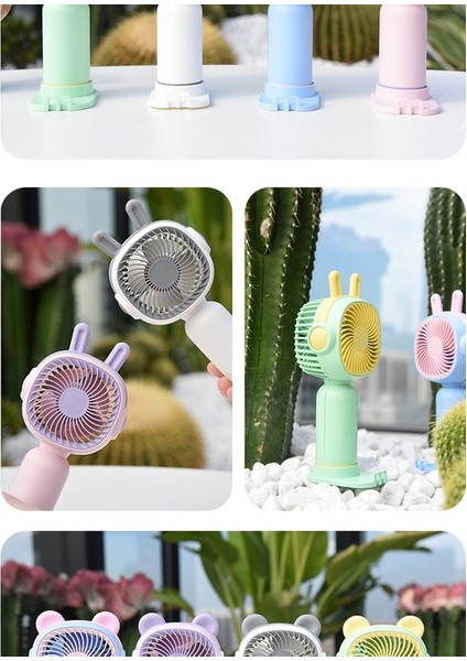 USB Mini El Fanı - Sarı (Yurt Dışından)