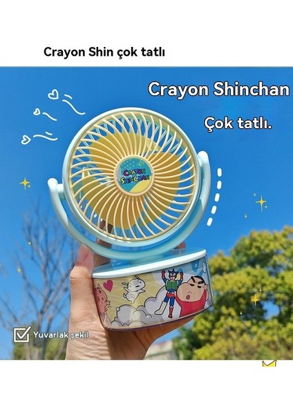 Crayon Shin Taşınabilir Çocuk Öğrenci Sevimli USB El Masaüstü Fan (Yurt Dışından) fırsatları
