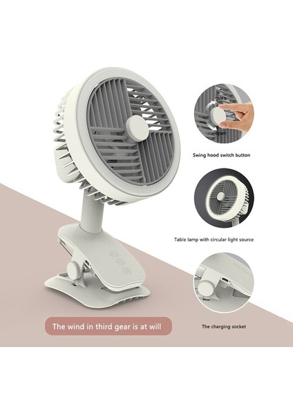 Taşınabilir Klips Tabanlı Fan, Şarj Edilebilir Kişisel Fan Pembe (Yurt Dışından) fırsatları