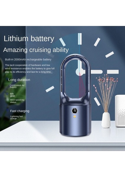 Ev Masası Turbo Kanatsız Elektrikli Fan Mavi (Yurt Dışından) fiyatları