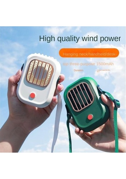 1500 Mah Plastik Elle Tutulan Fan, Şarj Edilebilir Rüzgar Öğrenci Yurtları Için Uygun Basit Taşınabilir Fan (Yurt Dışından) fiyatları