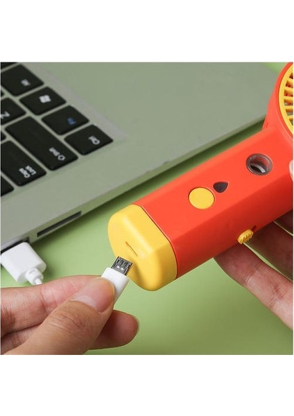 1200 Mah Plastik Elle Tutulan Fan, Hafif ve Taşınabilir, Şarj Edilebilir, Öğrenci Yurtta Küçük Fan Için Uygun (Yurt Dışından) fırsatları