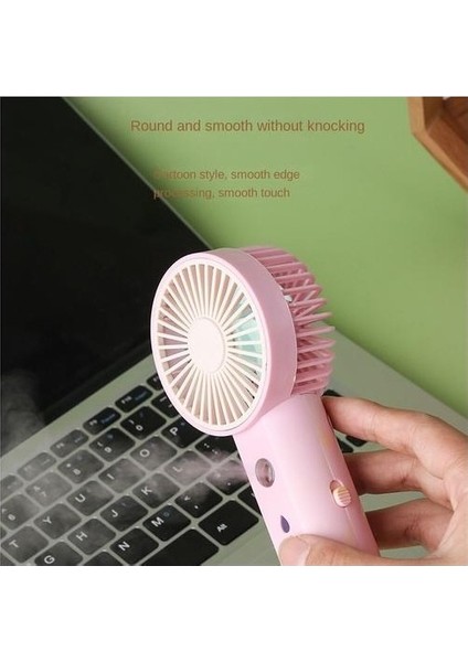 1200 Mah Plastik Elle Tutulan Fan, Hafif ve Taşınabilir, Şarj Edilebilir, Öğrenci Yurtta Küçük Fan Için Uygun (Yurt Dışından) indirimleri