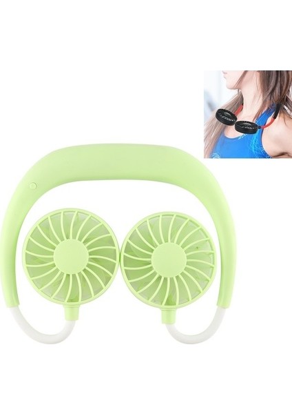 Çok Fonksiyonlu Taşınabilir Ayarlanabilir Giyilebilir Spor Fan Beyaz (Yurt Dışından)