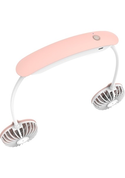 F6 Açık Mini Asma Boyun Fan USB Şarj Tembel Küçük Fan Pembe (Yurt Dışından) fiyatları