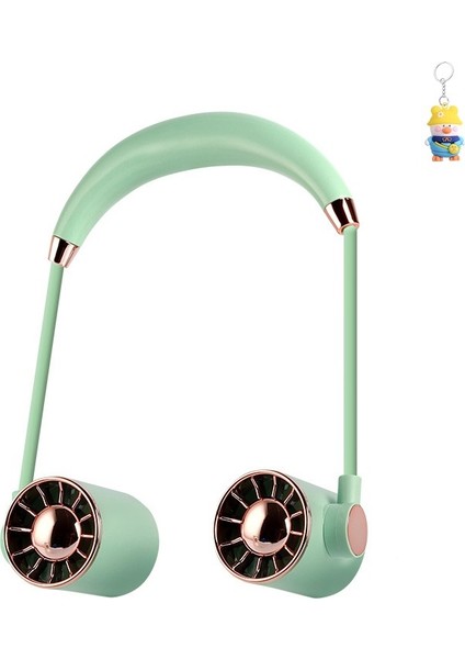 Mini Fan USB Tembel Asılı Boyun Katlanabilir Taşınabilir Küçük Fan Uzun Ömrü Turbo (Yurt Dışından)