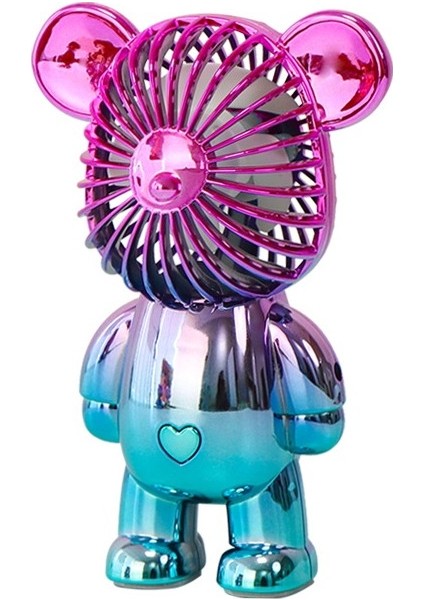 Yeni USB Mini Sevimli Karikatür Ayı Fan Rüzgar Enerjisi El Taşınabilir Fan Uygun Ev Ofis Açık Havada Küçük Fanlar Hediyeler (Yurt Dışından)
