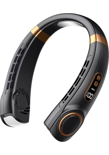 Açık Siyah Tip-C Sessiz Çok Fonksiyonlu Yapraksız Elektrikli Fan (Yurt Dışından)