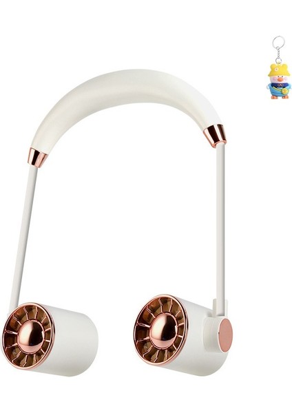 Mini Fan USB Tembel Asılı Boyun Katlanabilir Taşınabilir Küçük Fan Uzun Ömrü Turbo (Yurt Dışından)