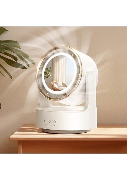 LED Işıklı Fan Kozmetik Ayna USB Fişi Salınımsız (Yurt Dışından) fiyatları