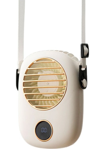 Mini Asılı Boyun Yapraksız Fan Şarj Edilebilir Mute Spor Hayranları A (Yurt Dışından)