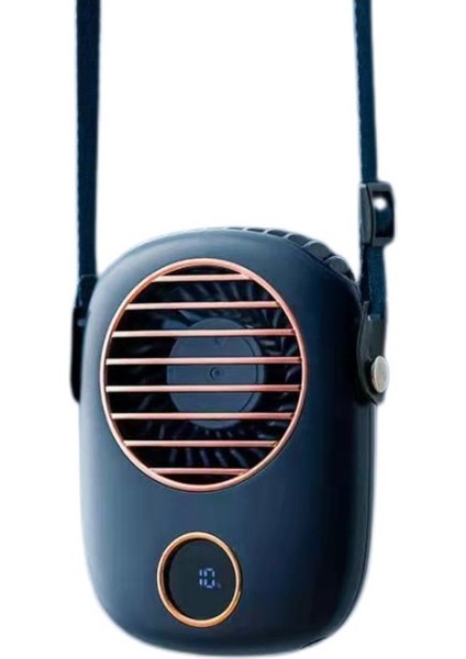 Mini Asılı Boyun Yapraksız Fan Şarj Edilebilir Mute Spor Hayranları A (Yurt Dışından)