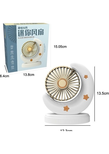 Taşınabilir Ay Mini Fan Yatak Odası Başucu Masaüstü USB Fan (Yurt Dışından) fiyatları