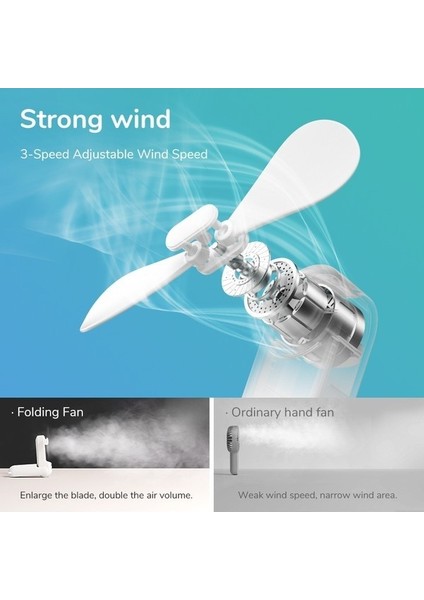 Cacaotaşınabilir Fan Mini El Fanı USB 2000 Mah El Küçük Cep Fanı Güç Bankası El Feneri Fonksiyonu ile (Yurt Dışından) modelleri