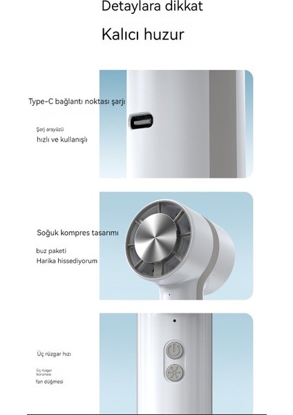 Yarı Iletken Soğutma Soğuk Kompresli Fan USB Taşınabilir Dış Mekan Buz Kompres El Fanı (Yurt Dışından) fırsatları