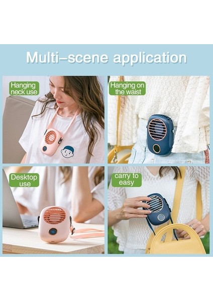 Mini Asılı Boyun Yapraksız Fan Şarj Edilebilir Mute Spor Hayranları A (Yurt Dışından) fiyatları