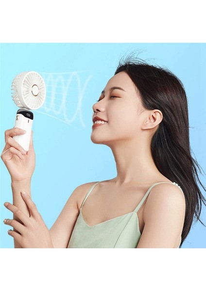 El Yelpazesi Katlanır Çift Başlı Boyun Askılı Küçük Mor (Yurt Dışından)