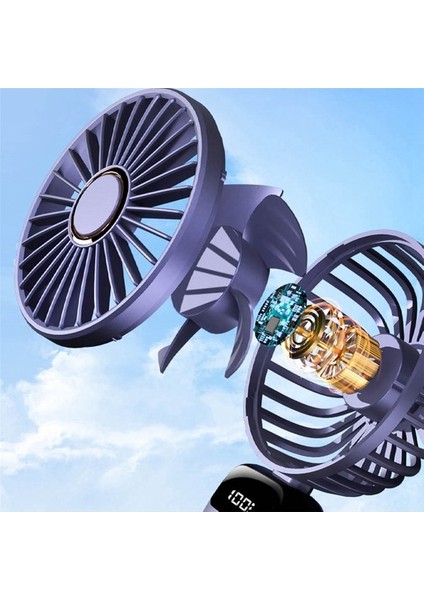 El Yelpazesi Katlanır Çift Başlı Boyun Askılı Küçük Mor (Yurt Dışından) fırsatları