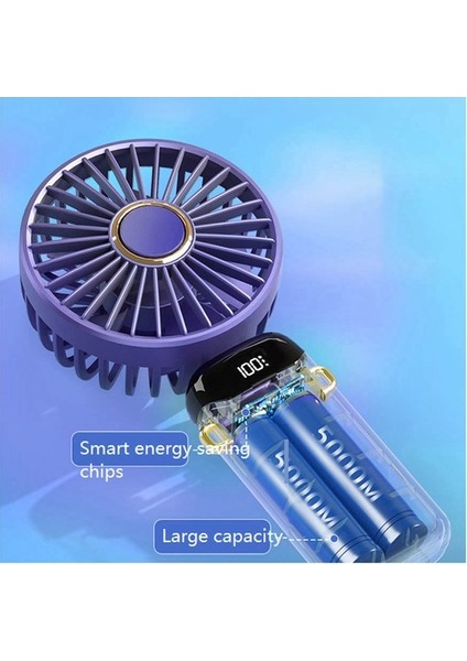 El Yelpazesi Katlanır Çift Başlı Boyun Askılı Küçük Mor (Yurt Dışından) indirimleri