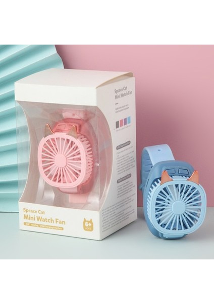 Elektrikli Taşınabilir Mini Kol Saat Fanı USB Şarjlı 3 Hızlı Renkli Işıklar (Yurt Dışından) indirimleri