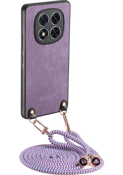 Xiaomi Redmi Note 14 Pro Plus 5g Retro Doku Deri Kaplamalı Pc + Tpu Telefon Kapağı Asma Halatlı (Yurt Dışından)