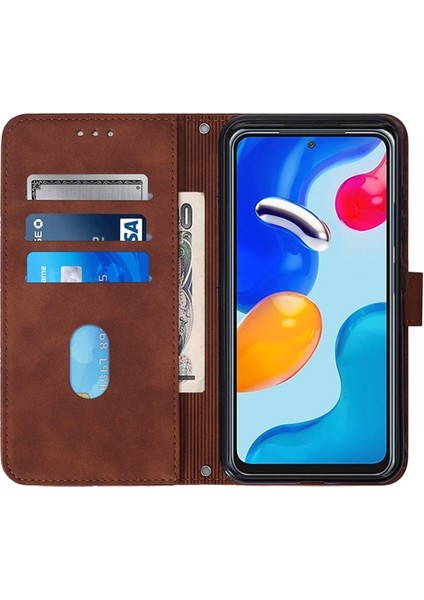 Infinix Note 11I Kahverengi Için Crossbody Deri Kılıf (Yurt Dışından)