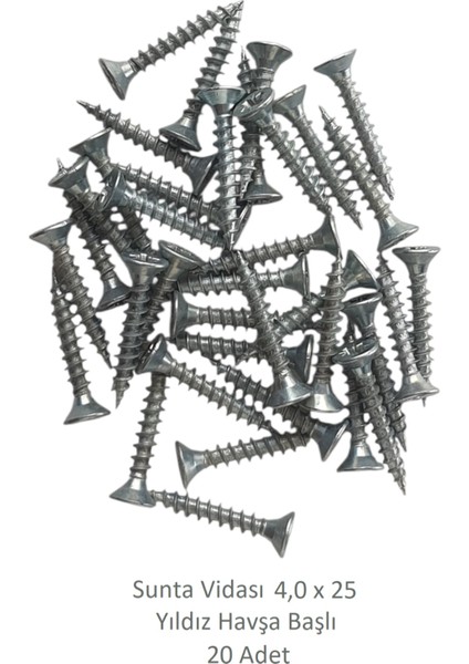 Sunta Vidası 4,0X25 20 Adet Tam Diş SNT YHB Vida fiyatları