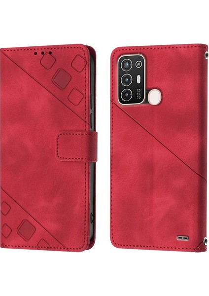 Blade A52 Için Deri Cüzdan Flip Stand Telefon Kılıfı - Siyah (Yurt Dışından)