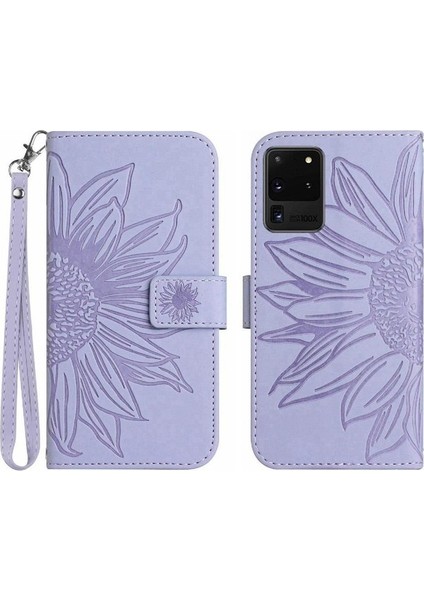 Samsung Galaxy S20 Ultra Flip Cüzdan Telefon Kılıfı Için Kart Yuvaları ile (Yurt Dışından)
