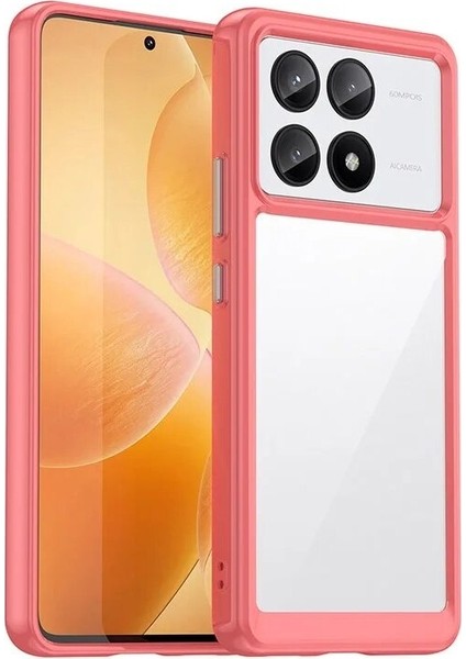 Poco X6 Pro Şeker Renkleri Şeffaf Akrilik Cep Telefonu Kılıfı (Yurt Dışından)
