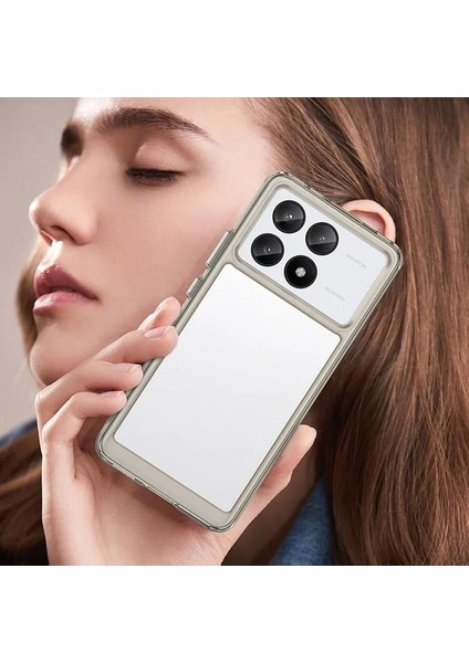 Poco X6 Pro Şeker Renkleri Şeffaf Akrilik Cep Telefonu Kılıfı (Yurt Dışından)