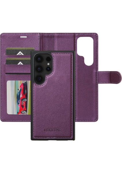 Galaxy S24 Için Flip Case Ultra Kickstand Pu Deri Cüzdan Kılıf 2 (Yurt Dışından)