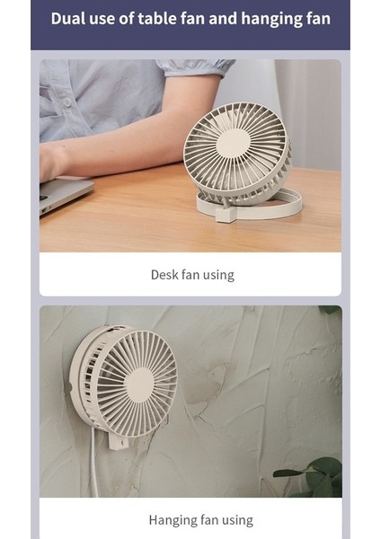 F17 USB Katlanabilir Elektrikli Masaüstü Fan - Gri (Yurt Dışından) fiyatları