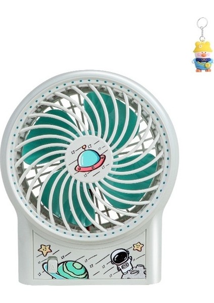 Karikatür Uzay Astronot Masaüstü Masaüstü Küçük Fan USB Taşınabilir Ev Dikey Aletleri (Yurt Dışından)