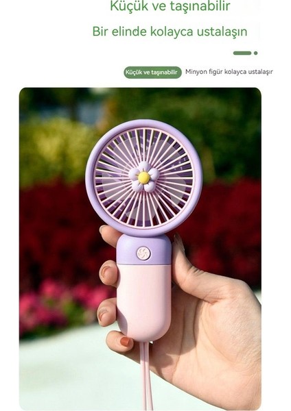 USB Mini El Fanı - Sarı (Yurt Dışından) indirimleri