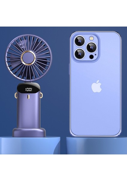 Ruyı [4000 Mah Uzun Pil Ömrü] El Tipi Fan Taşınabilir Katlanır Dijital Ekran Ofis Öğrencileri Küçük Elektrikli Fan (Yurt Dışından) fiyatları