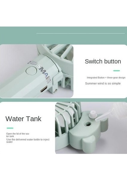 Mini Elde Taşınır Sprey Küçük Fan Nemlendirmesi Öğrenci Sessiz Masaüstü USB Taşınabilir Katlanır Fan (Yurt Dışından) fiyatları