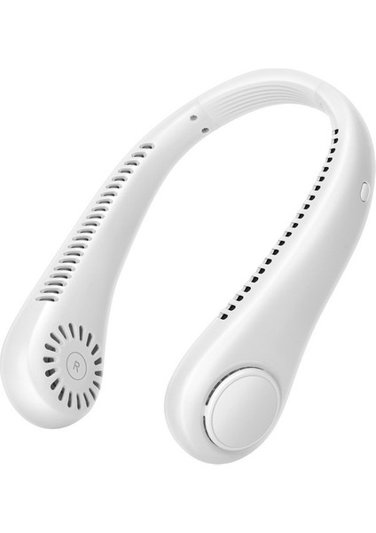 Asılı Boyun Fanı USB Şarj Taşınabilir Küçük Fan Yapraksız Asılı Boyun Fanı (Yurt Dışından)