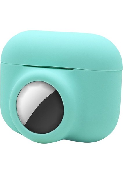 Apple Pro Airtag Için 2'si 1 Arada Silikon Koruyucu Kulaklık Kılıfı (Yurt Dışından)