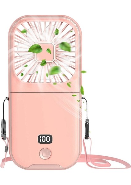 Güç Bankası Olarak Küçük Mini Fan 5'i 1 Arada, 4 Hızlı 3000MAH Pil Fanı (Yurt Dışından)