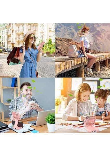 Güç Bankası Olarak Küçük Mini Fan 5'i 1 Arada, 4 Hızlı 3000MAH Pil Fanı (Yurt Dışından) indirimleri
