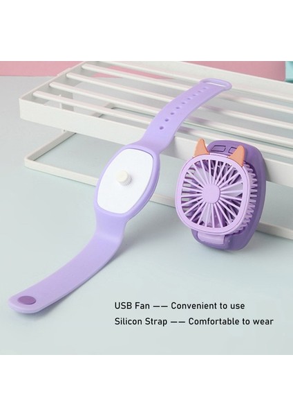 Çocuk USB Saat Fanı Çok Renkli Taşınabilir (Yurt Dışından) fırsatları