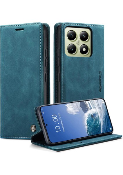 14T Pro Vintage Pu Deri Cüzdan Kılıf Kart Yuvası Için Flip Case (Yurt Dışından)