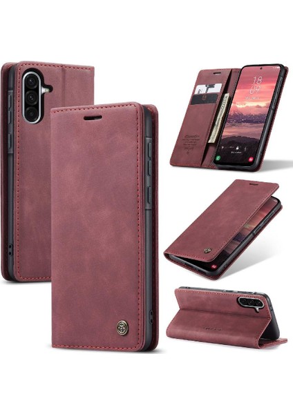 Galaxy A36 Vaka Kart Yuvası Kickstand Manyetik Pu Için Flip Case (Yurt Dışından) fırsatları