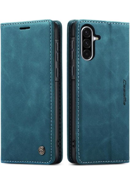 Galaxy A36 Vaka Kart Yuvası Kickstand Manyetik Pu Için Flip Case (Yurt Dışından)