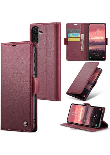 Galaxy A56 Kickstand Anti Dolandırıcılık Kart Yuvası Cüzdan Için Flip Case (Yurt Dışından)